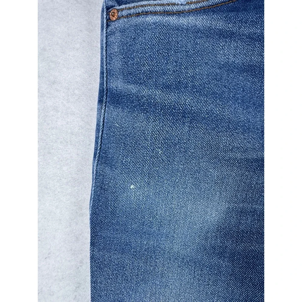Vintage Levis 517 Orange Tab Jeans Mens 38x30 Blue Bootcut USA Made Distressed